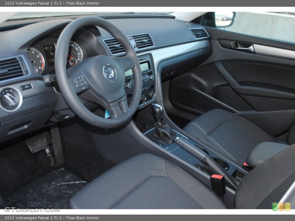 Titan Black Interior Prime Interior for the 2013 Volkswagen Passat 2.5L S #77938636