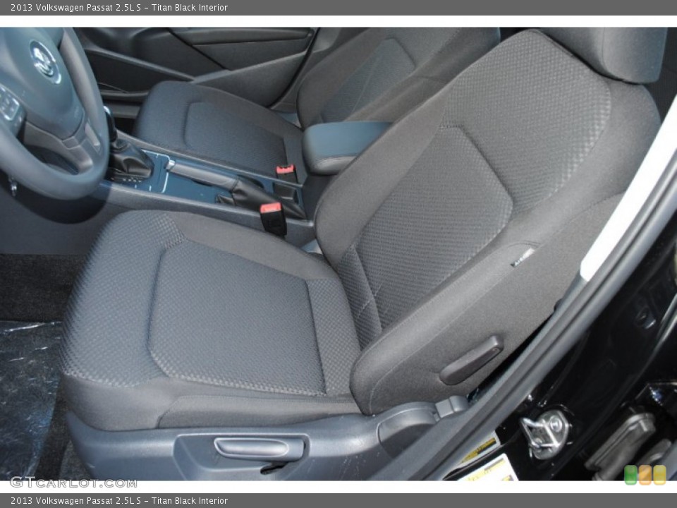 Titan Black Interior Front Seat for the 2013 Volkswagen Passat 2.5L S #77938662