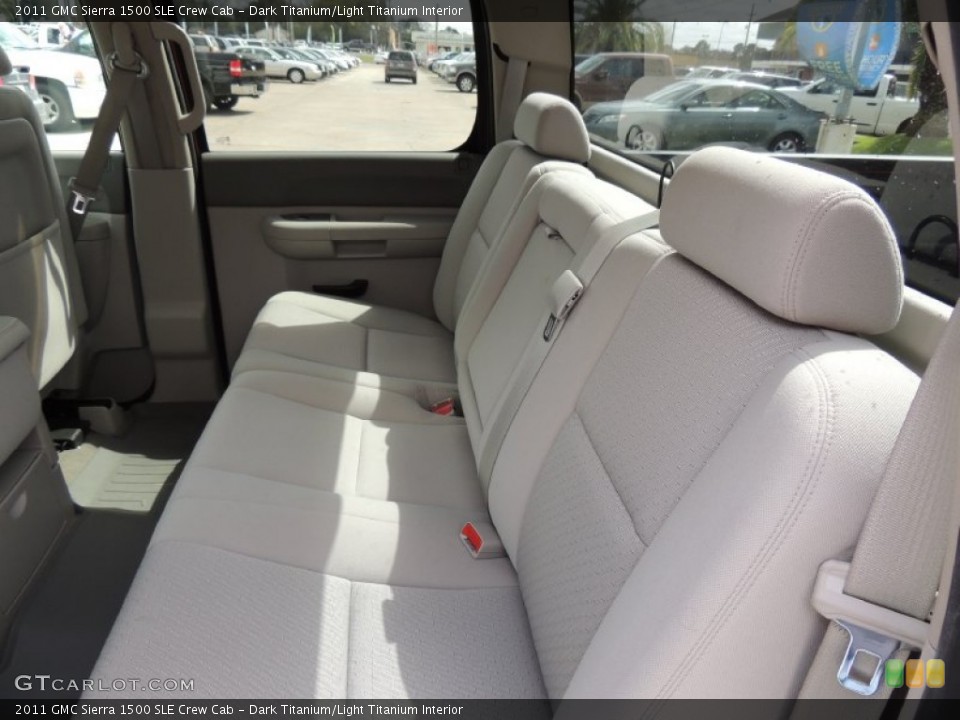 Dark Titanium/Light Titanium Interior Rear Seat for the 2011 GMC Sierra 1500 SLE Crew Cab #77938710