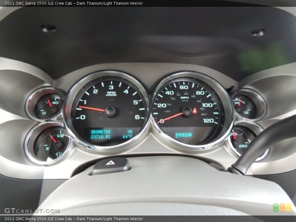 Dark Titanium/Light Titanium Interior Gauges for the 2011 GMC Sierra 1500 SLE Crew Cab #77938819
