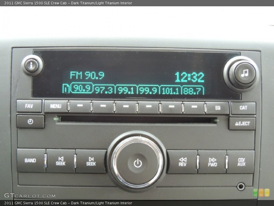 Dark Titanium/Light Titanium Interior Audio System for the 2011 GMC Sierra 1500 SLE Crew Cab #77938881