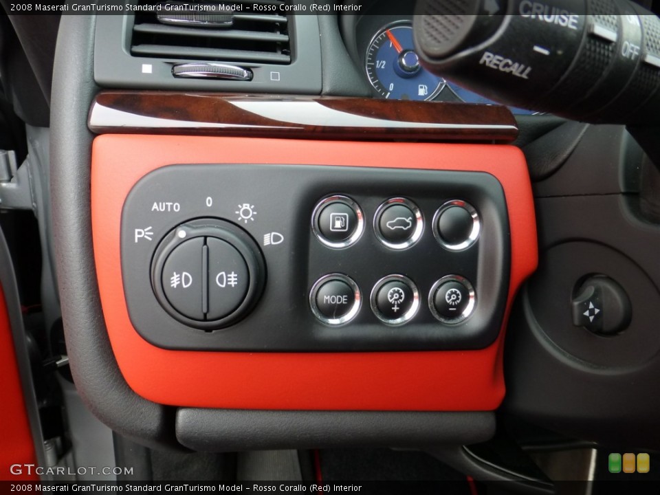 Rosso Corallo (Red) Interior Controls for the 2008 Maserati GranTurismo  #77938935