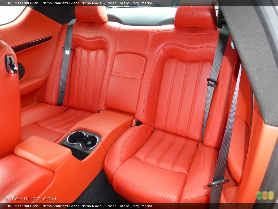 Rosso Corallo (Red) Interior Rear Seat for the 2008 Maserati GranTurismo  #77938971