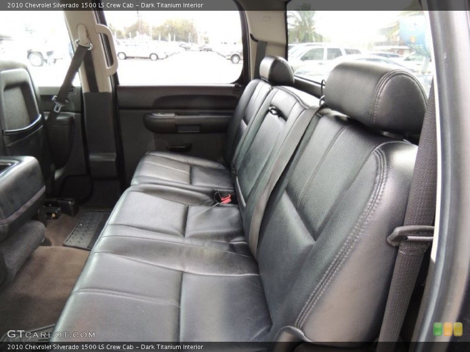 Dark Titanium Interior Rear Seat for the 2010 Chevrolet Silverado 1500 LS Crew Cab #77939255