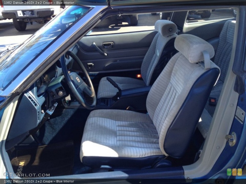 Blue Interior Front Seat for the 1982 Datsun 280ZX 2+2 Coupe #77939283