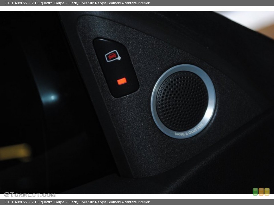 Black/Silver Silk Nappa Leather/Alcantara Interior Audio System for the 2011 Audi S5 4.2 FSI quattro Coupe #77939325