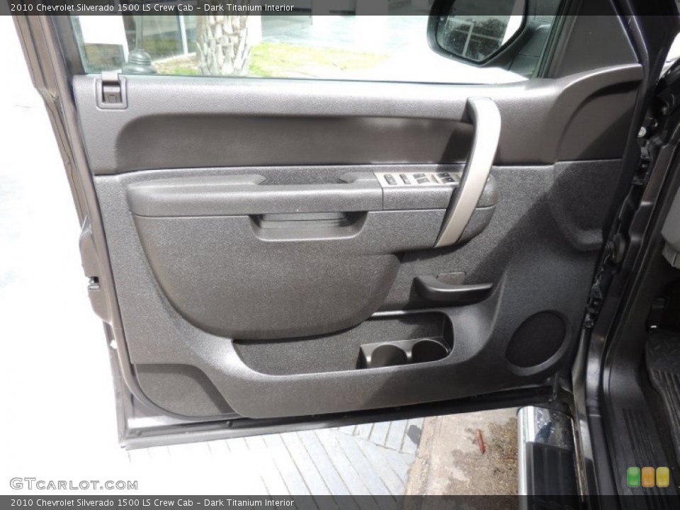 Dark Titanium Interior Door Panel for the 2010 Chevrolet Silverado 1500 LS Crew Cab #77939333