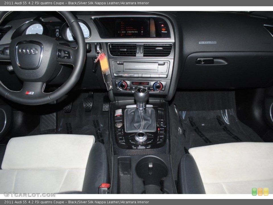 Black/Silver Silk Nappa Leather/Alcantara Interior Dashboard for the 2011 Audi S5 4.2 FSI quattro Coupe #77939442