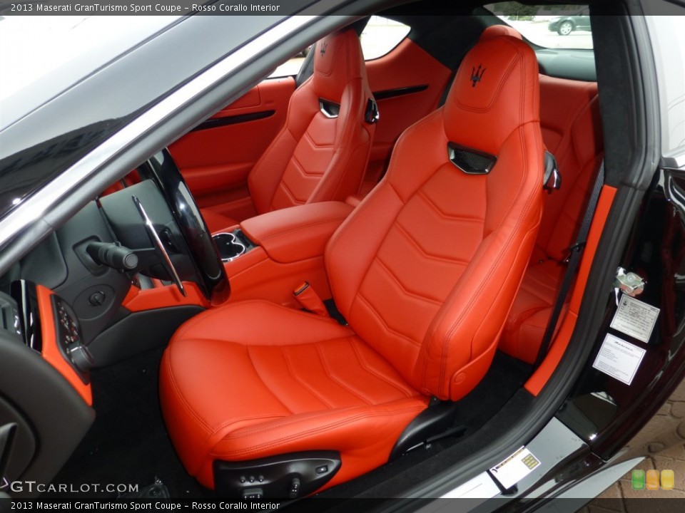 Rosso Corallo Interior Front Seat for the 2013 Maserati GranTurismo Sport Coupe #77939814