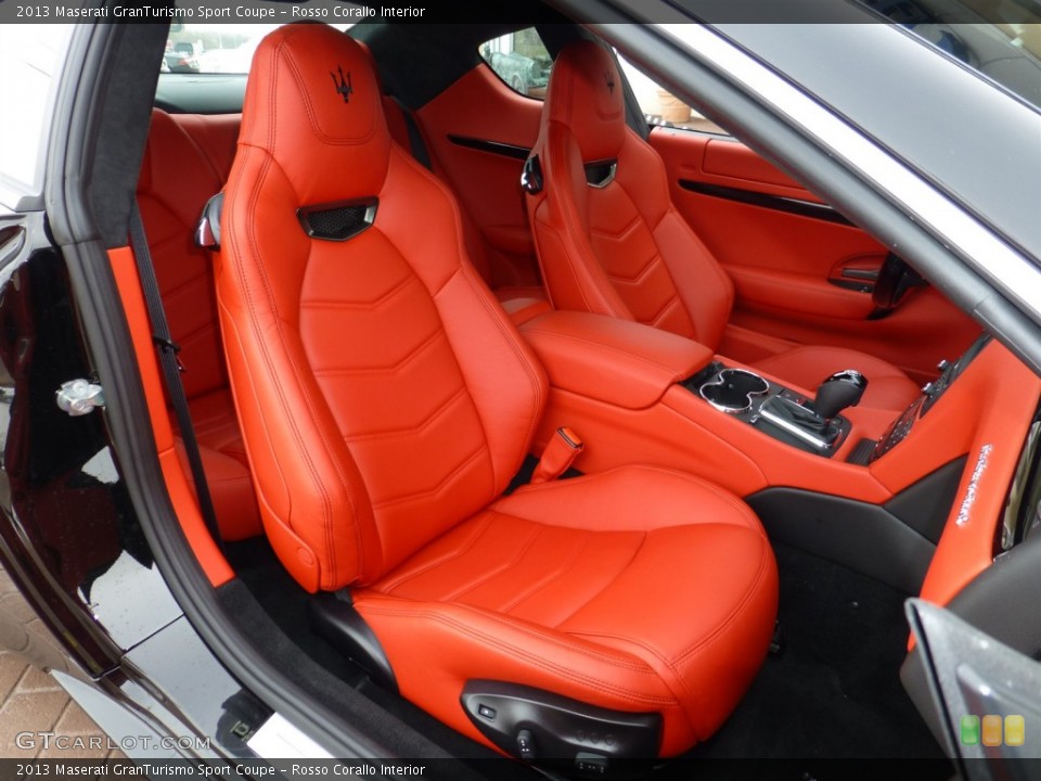 Rosso Corallo Interior Front Seat for the 2013 Maserati GranTurismo Sport Coupe #77939949