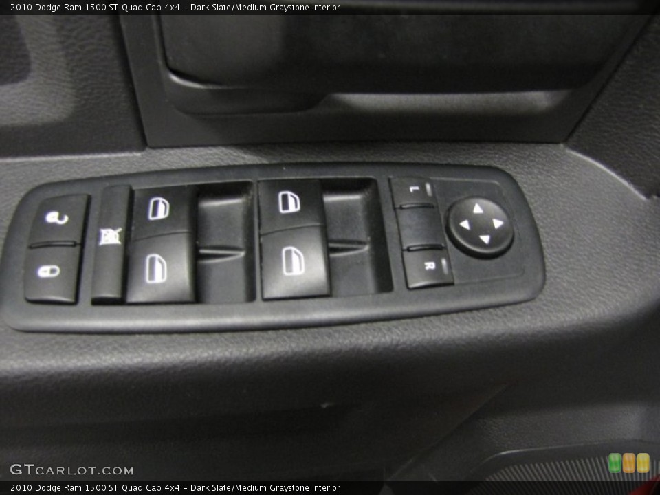 Dark Slate/Medium Graystone Interior Controls for the 2010 Dodge Ram 1500 ST Quad Cab 4x4 #77939986