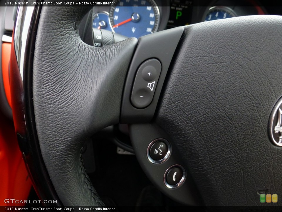 Rosso Corallo Interior Controls for the 2013 Maserati GranTurismo Sport Coupe #77940072