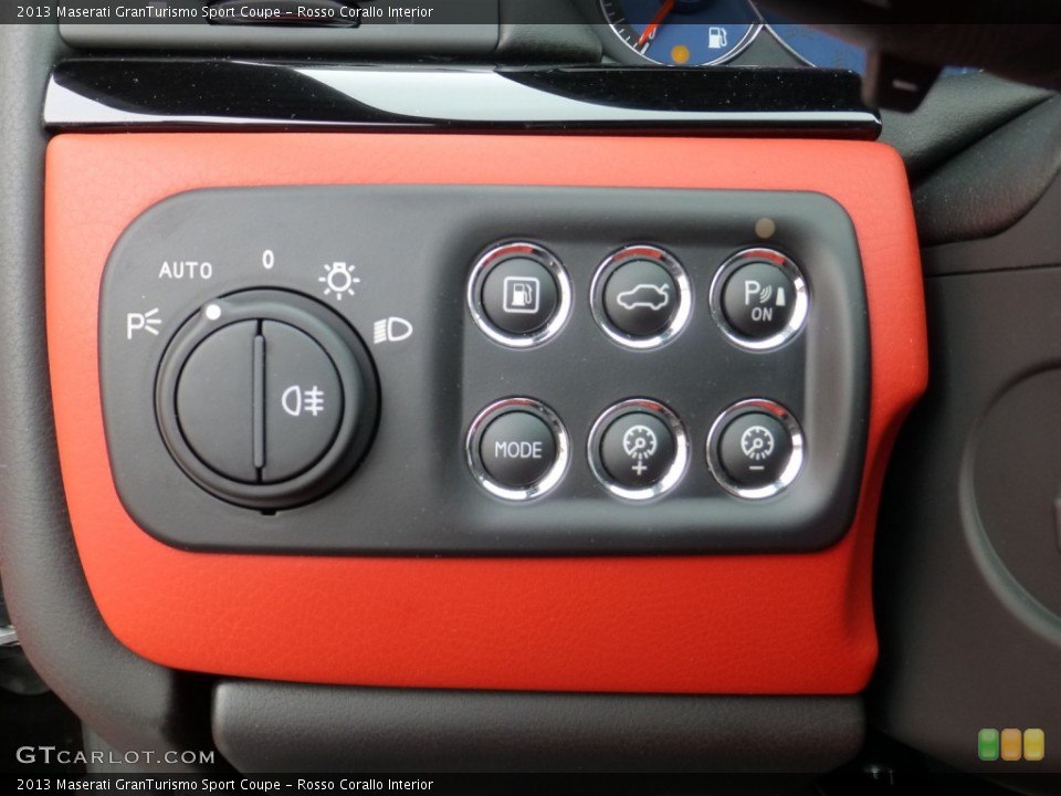 Rosso Corallo Interior Controls for the 2013 Maserati GranTurismo Sport Coupe #77940295