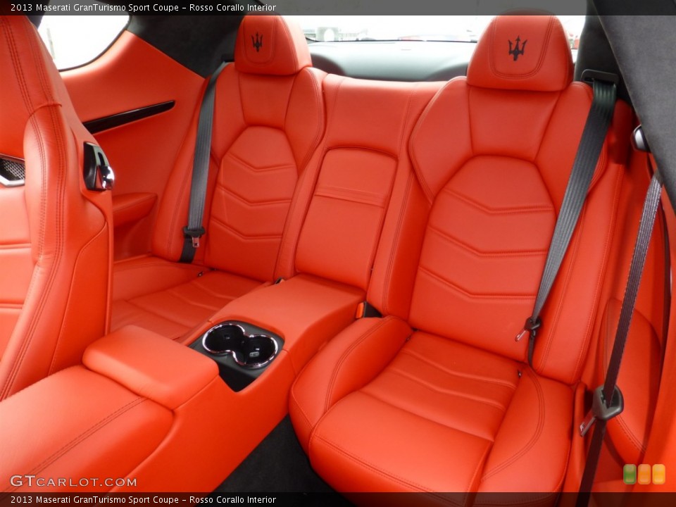 Rosso Corallo Interior Rear Seat for the 2013 Maserati GranTurismo Sport Coupe #77940368
