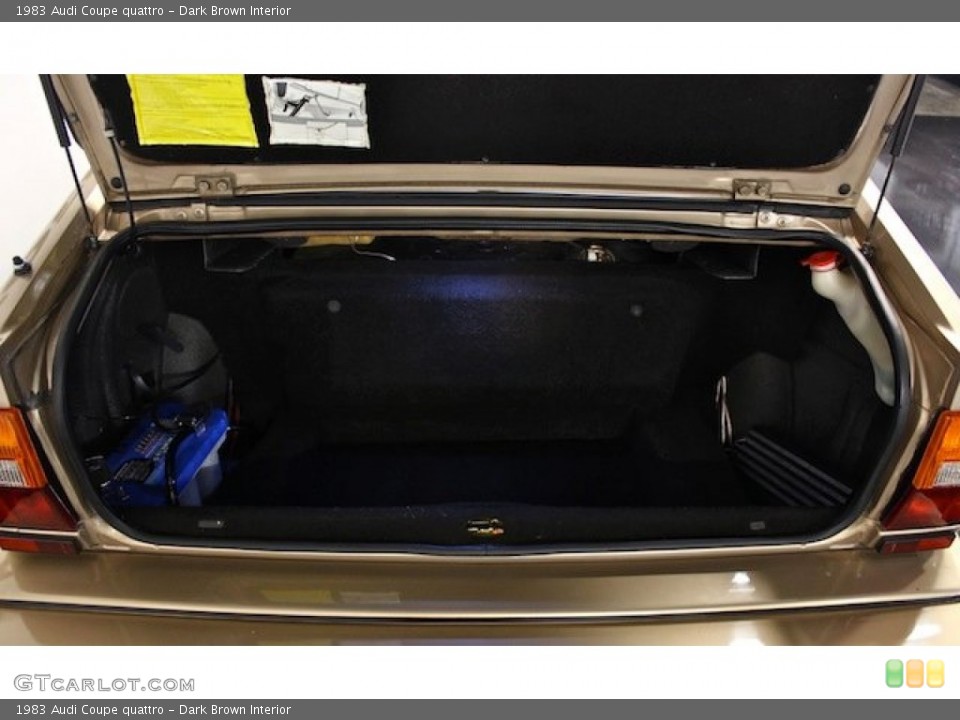 Dark Brown Interior Trunk for the 1983 Audi Coupe quattro #77940930