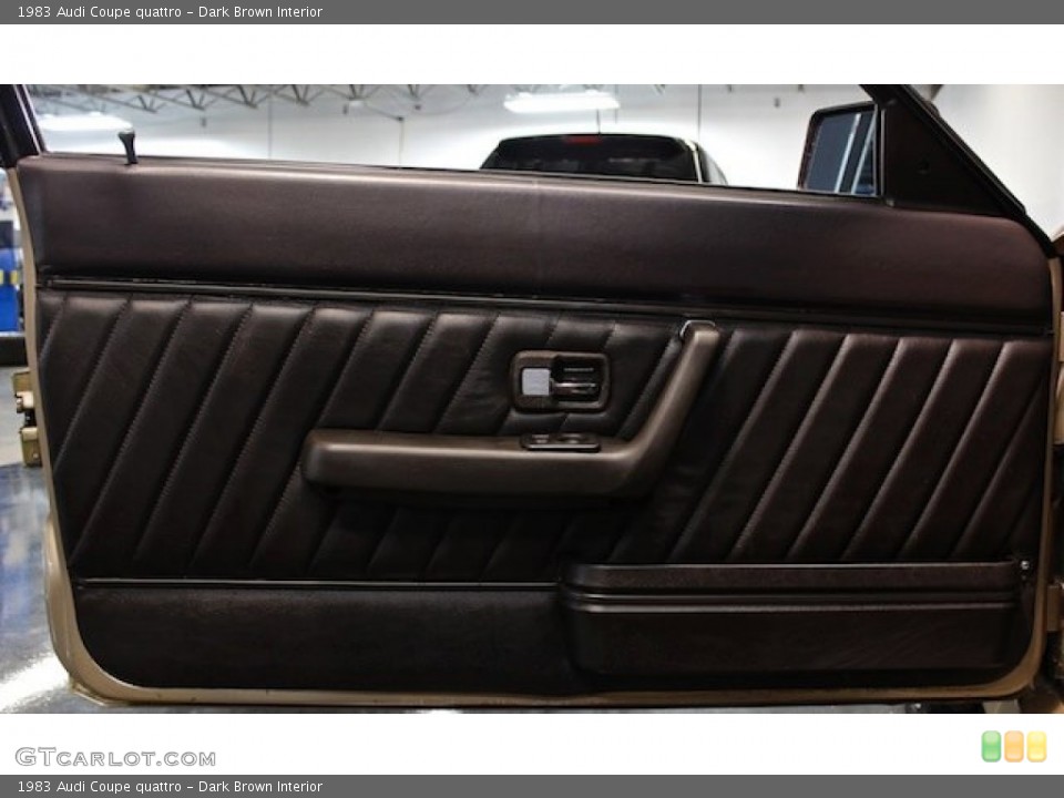 Dark Brown Interior Door Panel for the 1983 Audi Coupe quattro #77941092