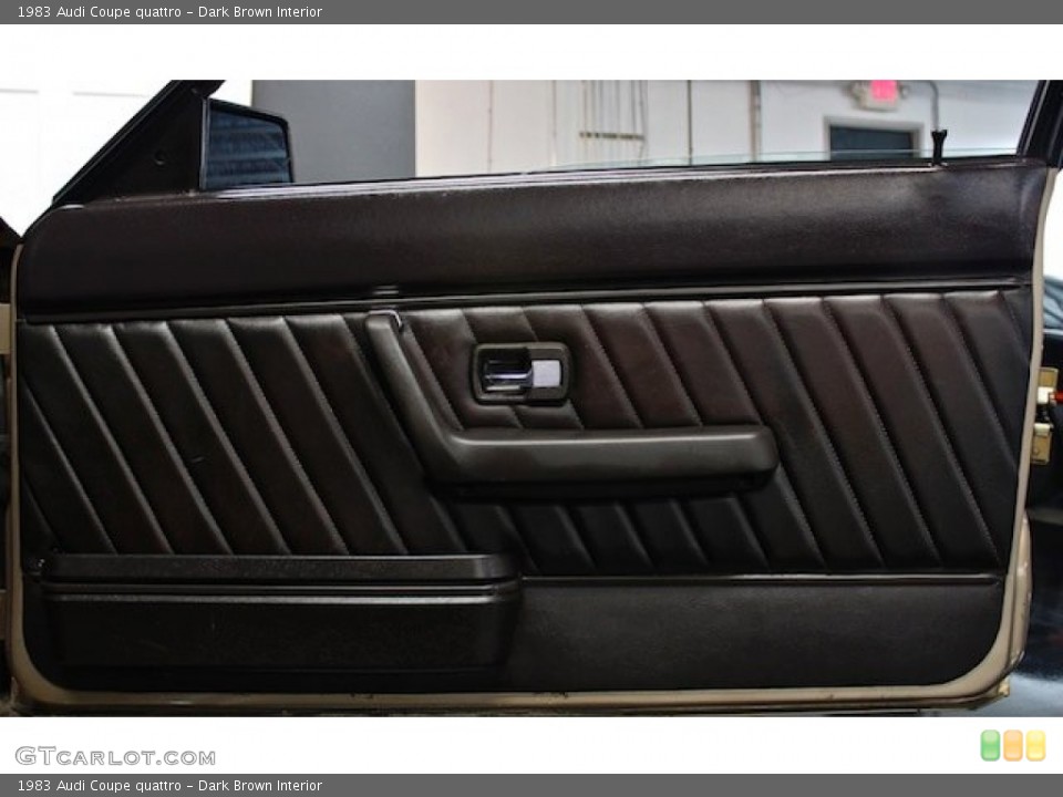 Dark Brown Interior Door Panel for the 1983 Audi Coupe quattro #77941107