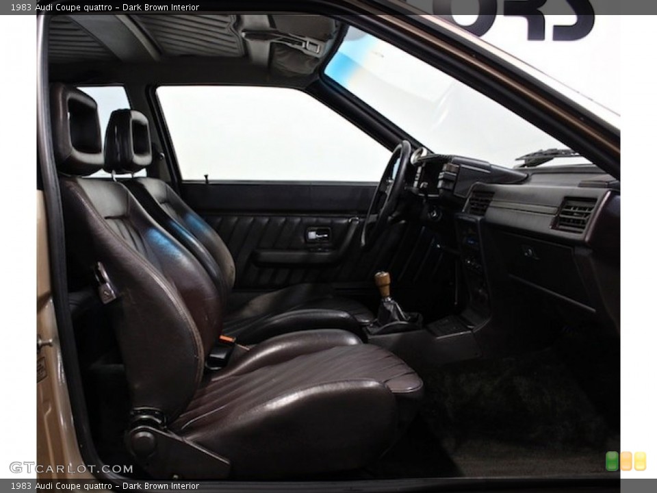 Dark Brown Interior Front Seat for the 1983 Audi Coupe quattro #77941146