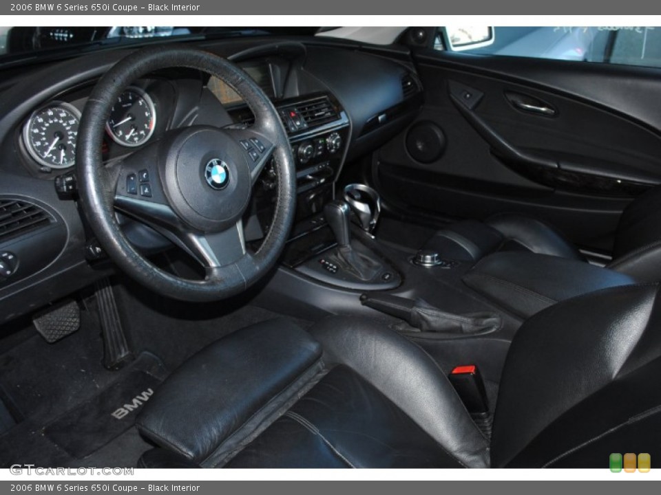 Black Interior Prime Interior for the 2006 BMW 6 Series 650i Coupe #77941206