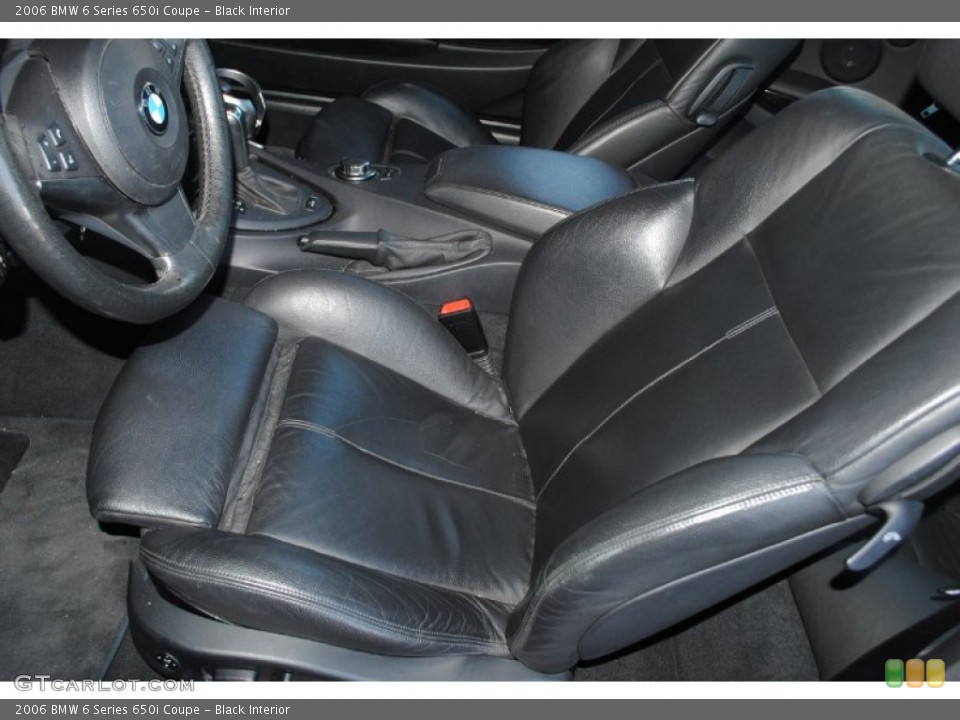 Black Interior Front Seat for the 2006 BMW 6 Series 650i Coupe #77941230