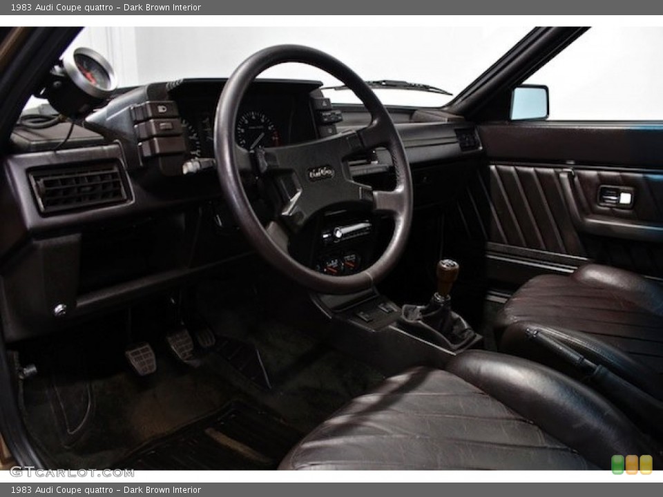 Dark Brown 1983 Audi Coupe Interiors