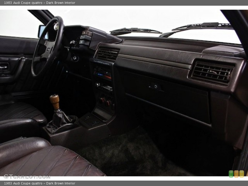 Dark Brown Interior Dashboard for the 1983 Audi Coupe quattro #77941301