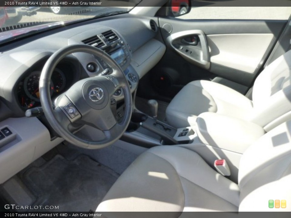 Ash Gray Interior Prime Interior for the 2010 Toyota RAV4 Limited V6 4WD #77941323