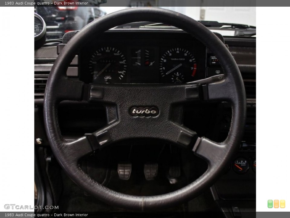 Dark Brown Interior Steering Wheel for the 1983 Audi Coupe quattro #77941329