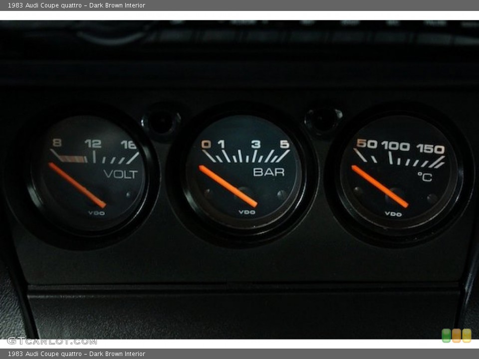 Dark Brown Interior Gauges for the 1983 Audi Coupe quattro #77941475