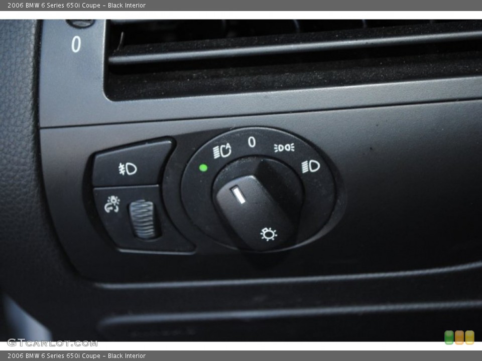Black Interior Controls for the 2006 BMW 6 Series 650i Coupe #77941602