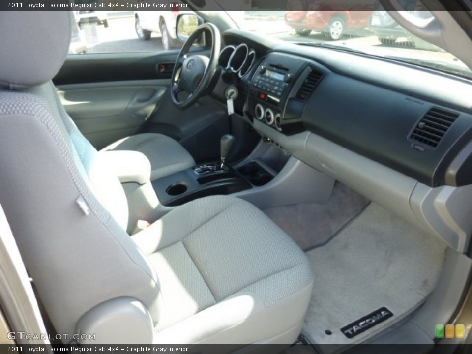 Graphite Gray Interior Photo for the 2011 Toyota Tacoma Regular Cab 4x4 #77941851
