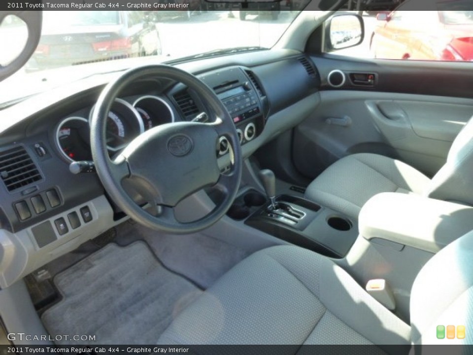 Graphite Gray Interior Prime Interior for the 2011 Toyota Tacoma Regular Cab 4x4 #77941899