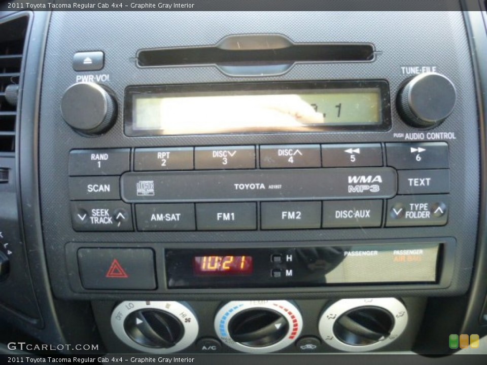Graphite Gray Interior Audio System for the 2011 Toyota Tacoma Regular Cab 4x4 #77941910