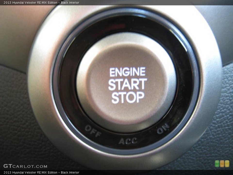 Black Interior Controls for the 2013 Hyundai Veloster RE:MIX Edition #77943774