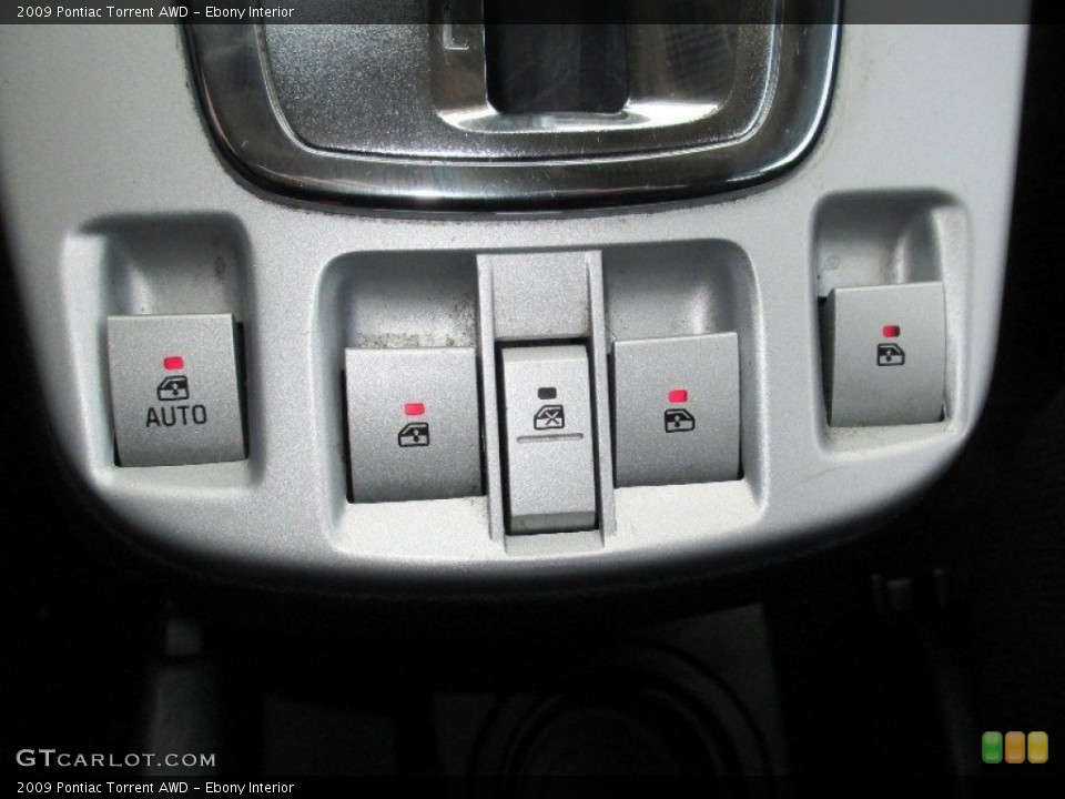 Ebony Interior Controls for the 2009 Pontiac Torrent AWD #77944113