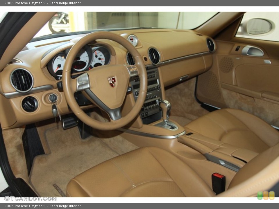 Sand Beige Interior Photo for the 2006 Porsche Cayman S #77944846