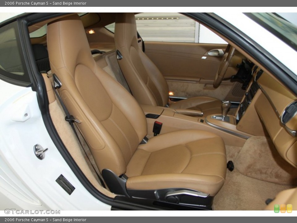 Sand Beige Interior Front Seat for the 2006 Porsche Cayman S #77945196
