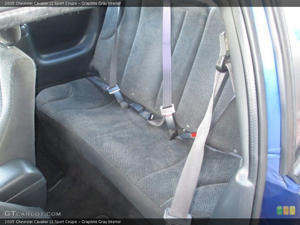 Graphite Gray Interior Rear Seat for the 2005 Chevrolet Cavalier LS Sport Coupe #77945243