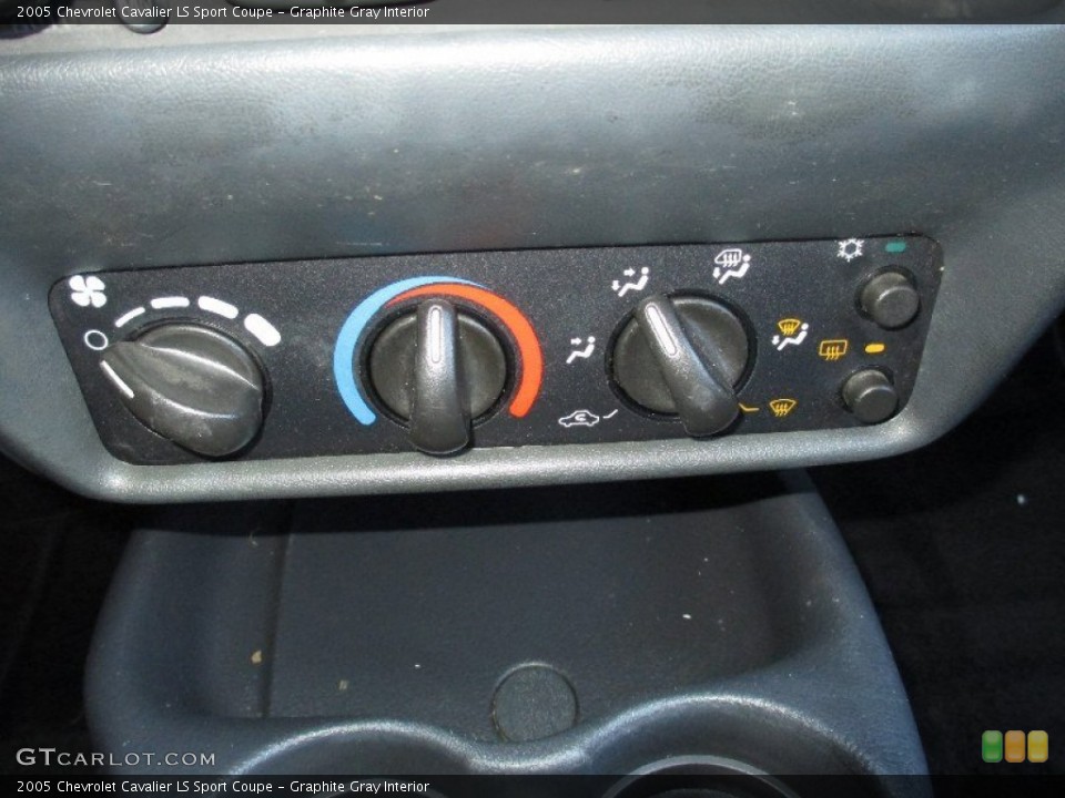 Graphite Gray Interior Controls for the 2005 Chevrolet Cavalier LS Sport Coupe #77945345
