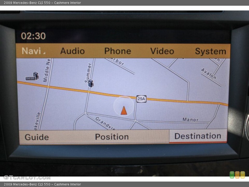 Cashmere Interior Navigation for the 2009 Mercedes-Benz CLS 550 #77946189