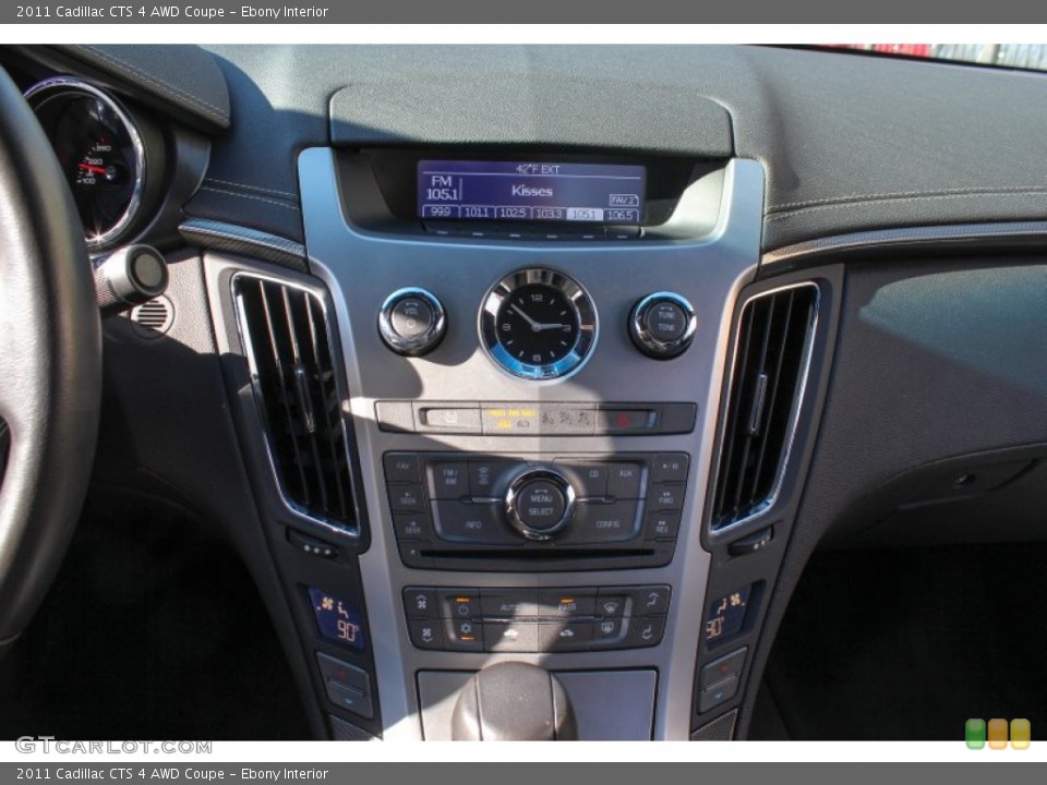 Ebony Interior Controls for the 2011 Cadillac CTS 4 AWD Coupe #77946702