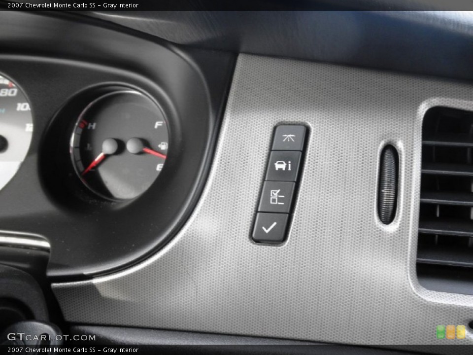 Gray Interior Controls for the 2007 Chevrolet Monte Carlo SS #77947725