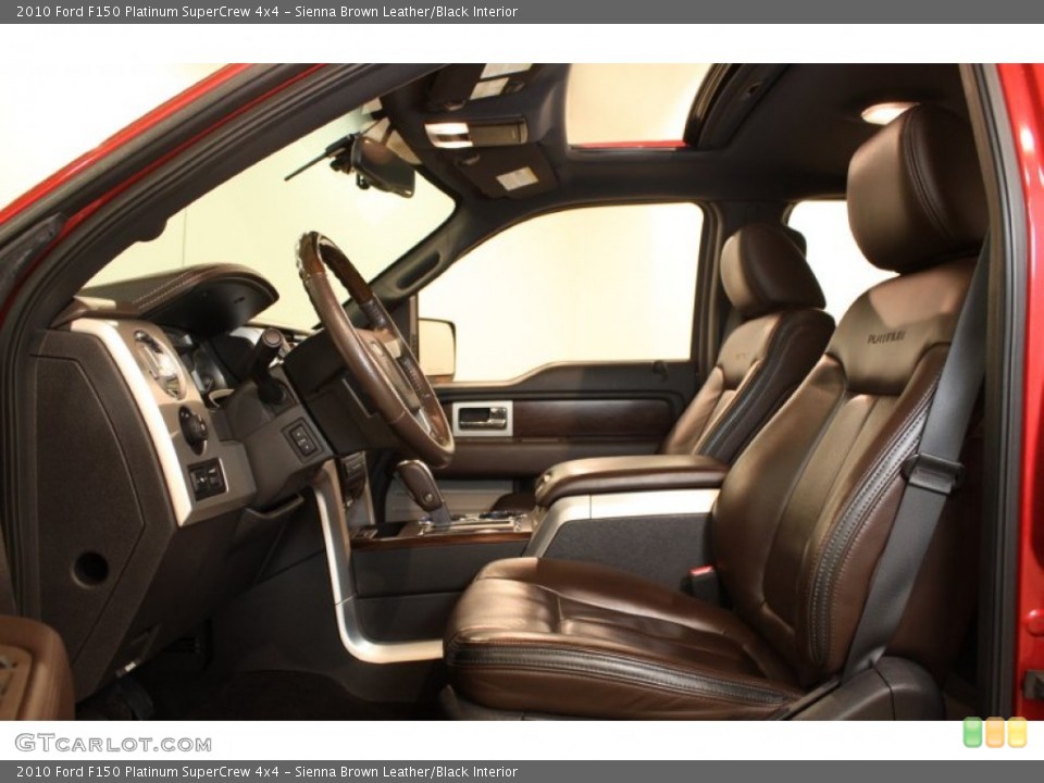 Sienna Brown Leather/Black Interior Photo for the 2010 Ford F150 Platinum SuperCrew 4x4 #77947853