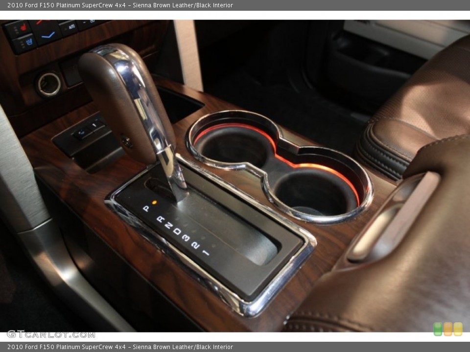 Sienna Brown Leather/Black Interior Transmission for the 2010 Ford F150 Platinum SuperCrew 4x4 #77948435