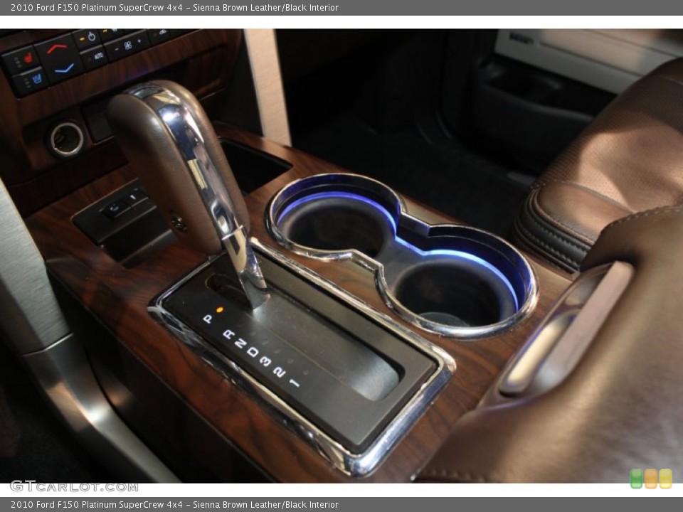Sienna Brown Leather/Black Interior Transmission for the 2010 Ford F150 Platinum SuperCrew 4x4 #77948454