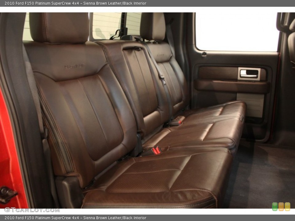 Sienna Brown Leather/Black Interior Rear Seat for the 2010 Ford F150 Platinum SuperCrew 4x4 #77948521