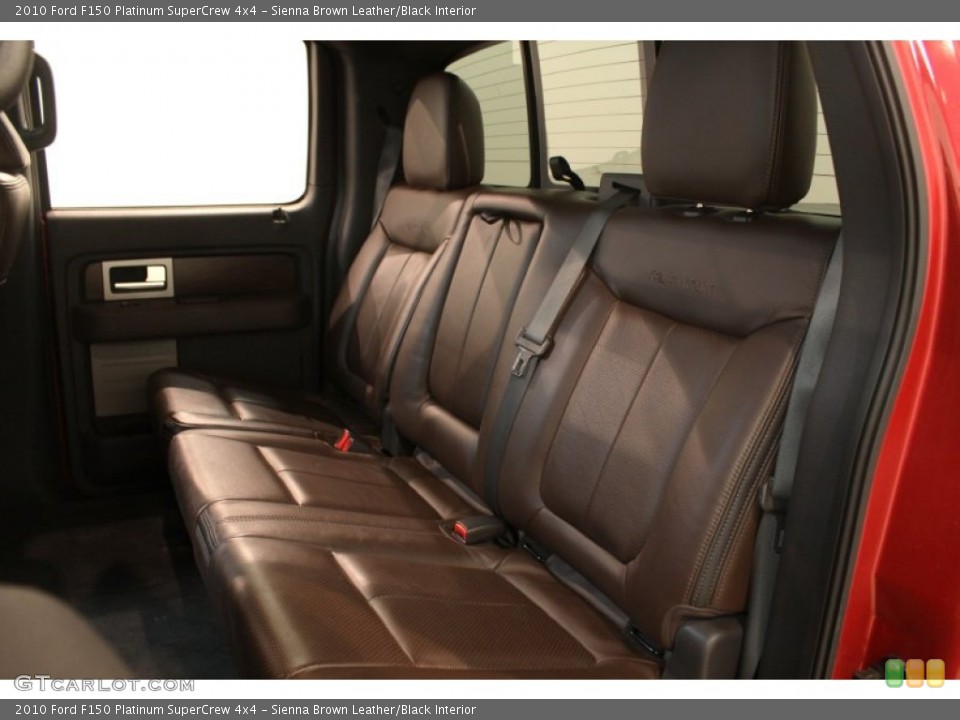 Sienna Brown Leather/Black Interior Rear Seat for the 2010 Ford F150 Platinum SuperCrew 4x4 #77948541
