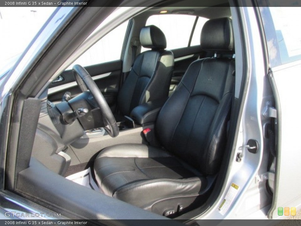 Graphite Interior Front Seat for the 2008 Infiniti G 35 x Sedan #77949330