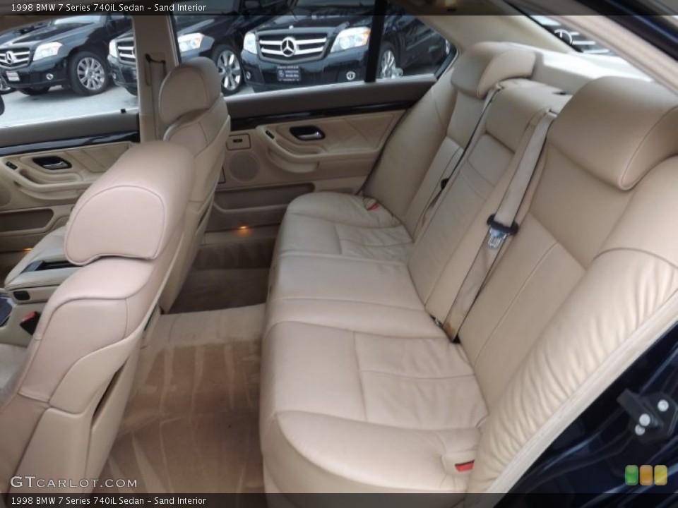 Sand Interior Rear Seat for the 1998 BMW 7 Series 740iL Sedan #77949647