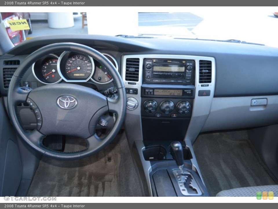 Taupe Interior Dashboard for the 2008 Toyota 4Runner SR5 4x4 #77949813